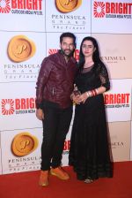 Umesh Pherwani with Wife at 3rd Bright Awards 2017 in Mumbai on 6th Feb 2017